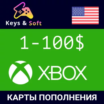 Купить карту пополнения Xbox США 1–100 $ выгодно