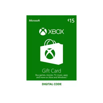 Купить карту пополнения Xbox 15 EUR выгодно