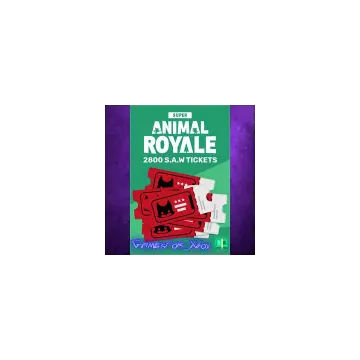 Купить активацию Super Animal Royale - 2800 SAW Tickets выгодно