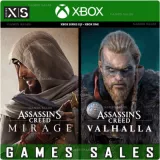 Купить ключ Assassin’s Creed Mirage + Valhalla Bundle на Xbox по выгодной цене