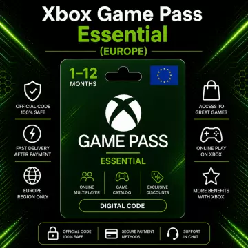 Купить подписку Xbox Game Pass Essential на 1–12 месяцев выгодно