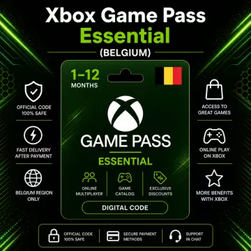 Купить подписку Xbox Game Pass Essential на 1–12 месяцев выгодно