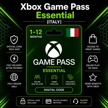 Купить подписку Xbox Game Pass Essential на 1–12 месяцев выгодно