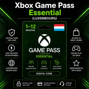 Купить подписку Xbox Game Pass Essential на 1–12 месяцев выгодно