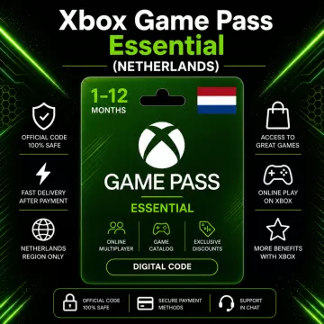 Купить подписку Xbox Game Pass Essential на 1–12 месяцев выгодно
