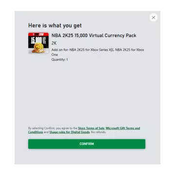 Купить DLC NBA 2K25 15000 VC Pack Код выгодно