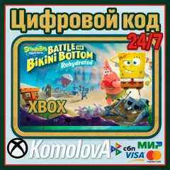 Ключ SpongeBob Battle for Bikini Bottom Rehydrated для Xbox One и Series X|S