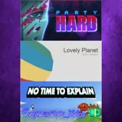 Купить активацию tinyBuild Bundle PartyHard + Lovely Planet + No Time To Explain для Xbox выгодно