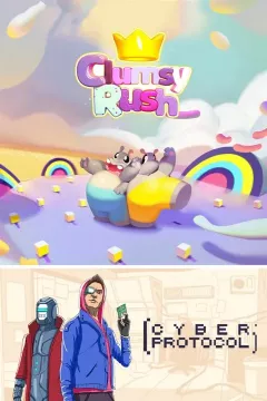 Купить активацию Clumsy Rush + Cyber Protocol для Xbox выгодно