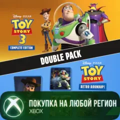 Купить активацию Toy Story Retro Roundup! + История Игрушек 3 Complete Edition Double Pack для Xbox выгодно